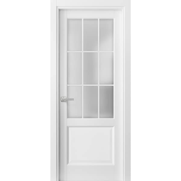 Sartodoors French Interior Door, 36" x 80", White FELICIA3309ID-BEM-36 - main